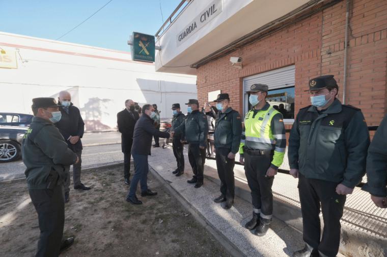 Tierraseca resalta el esfuerzo del Gobierno por adecuar las instalaciones de seguridad y por incentivar el tejido empresarial en Castilla-La Mancha